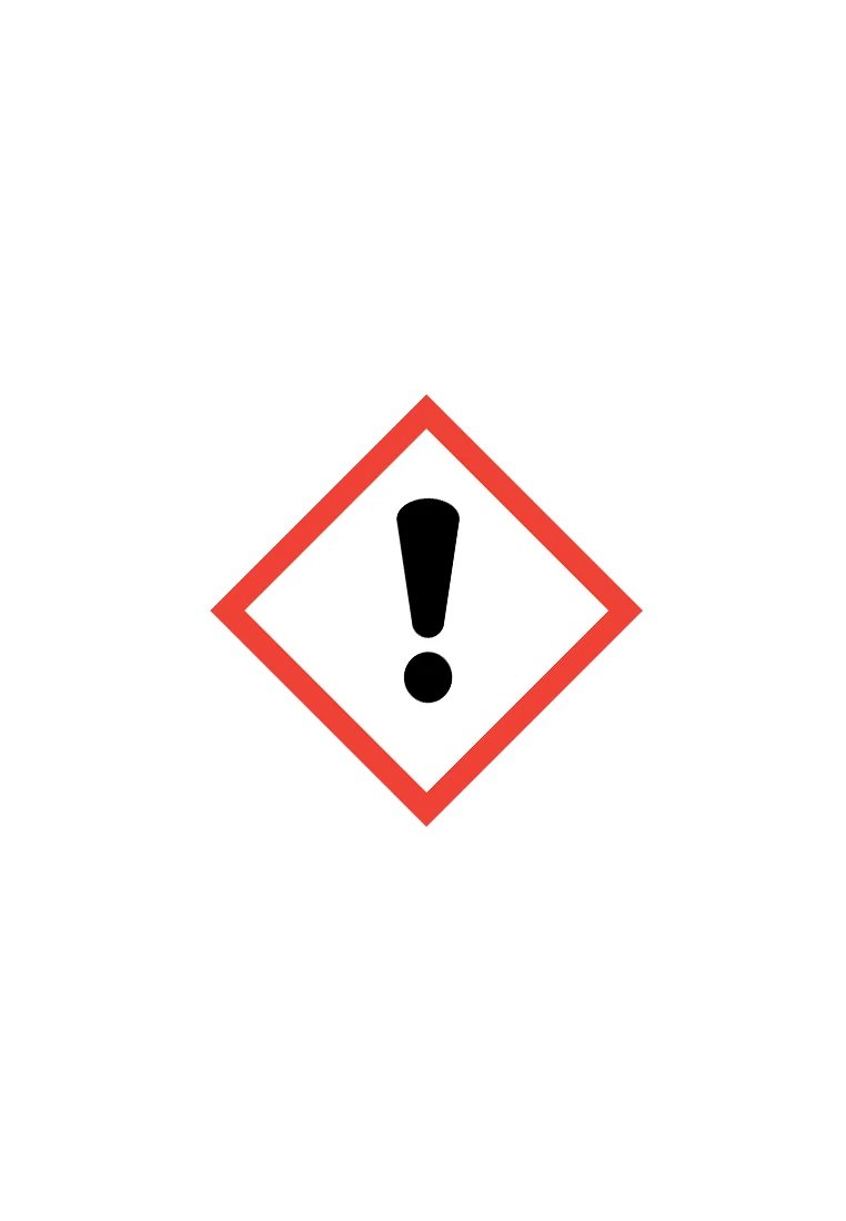 Simbolo di avviso racchiuso in un contorno di diamante rosso con un punto esclamativo e un punto sottostante, su uno sfondo bianco. Design semplice e audace.