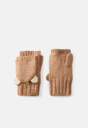 CHUNKY CAT MITTEN UNISEX - Luffer - camel