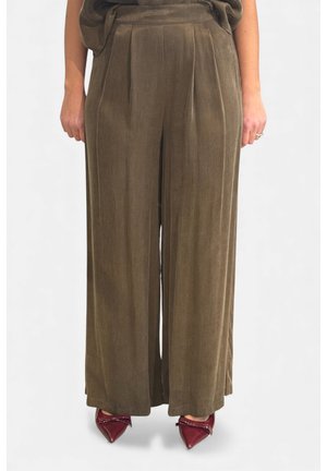 PALAZZO FLUIDO - Pantaloni - marrone