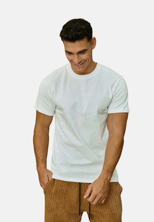 FRILIVIN UNI À COL ROND - T-shirt basique - blanc
