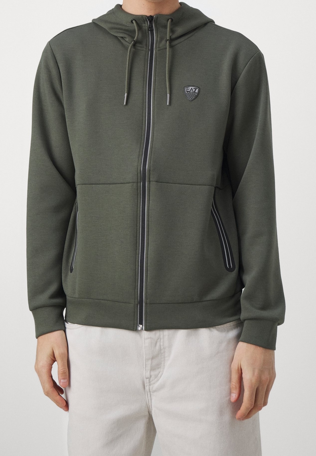 EA7 Emporio Armani Zip-up sweatshirt green (Pre-owned