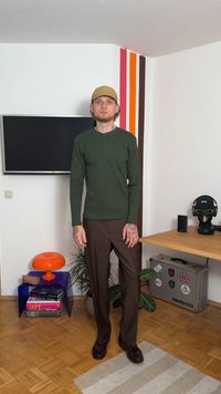 Les Deux DAN  - Tops ar garām piedurknēm - duffel bag green