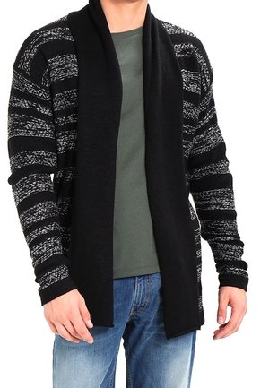 Jack & Jones Chaqueta de punto - black