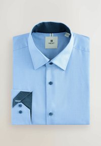 Next REGULAR FIT - TEXTURED - Vapaa-ajan kauluspaita - blue dobby