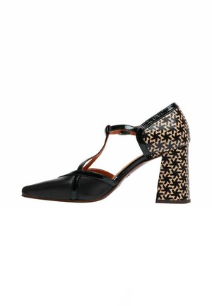 LUDRO - Decolleté - negro/taupe