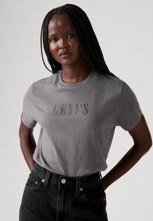 GRAPHIC CLASSIC TEE - Printtipaita - smoked pearl
