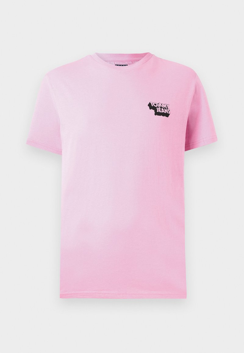 Tommy Jeans T-shirt print donkerroze
