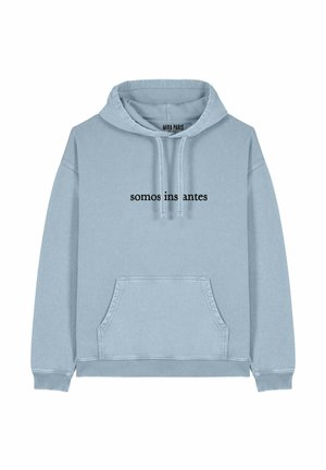 SOMOS INSTANTES EMBROIDERY UNISEX VINTAGE - Hoodie - light blue
