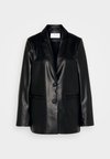 VINILLE LOOSE - Faux leather jacket - black