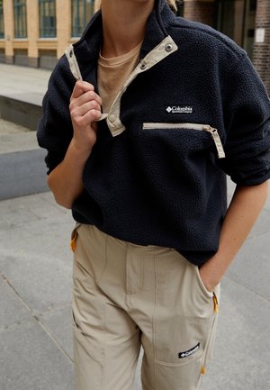 Fleecepullover - black