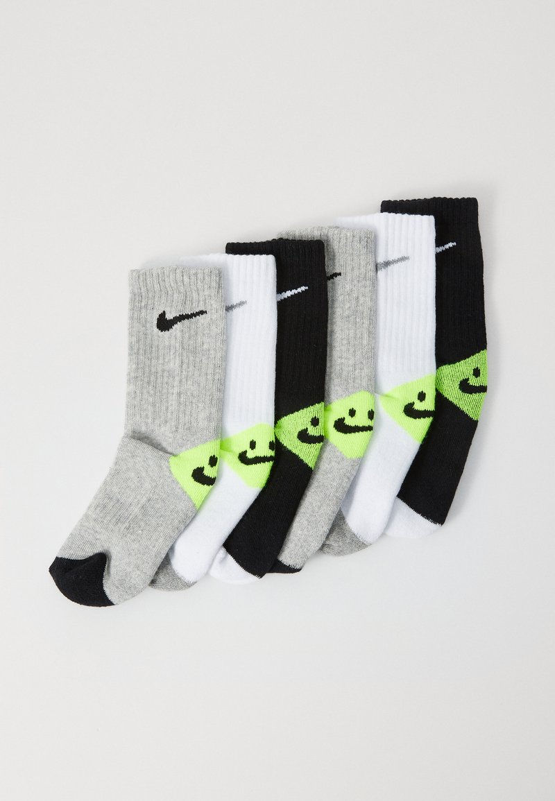 Nike Sportswear SMILEY CREW UNISEX 6 PACK - Ponožky - grey heather