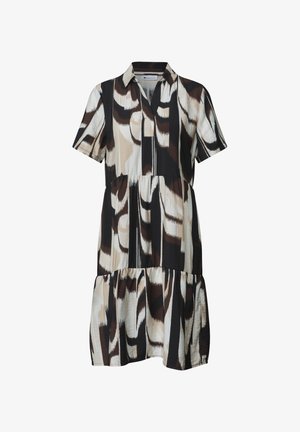 Street One, KNIELANGES KLEID MIT KURZARM UND PRINT - Jurk - espresso brown