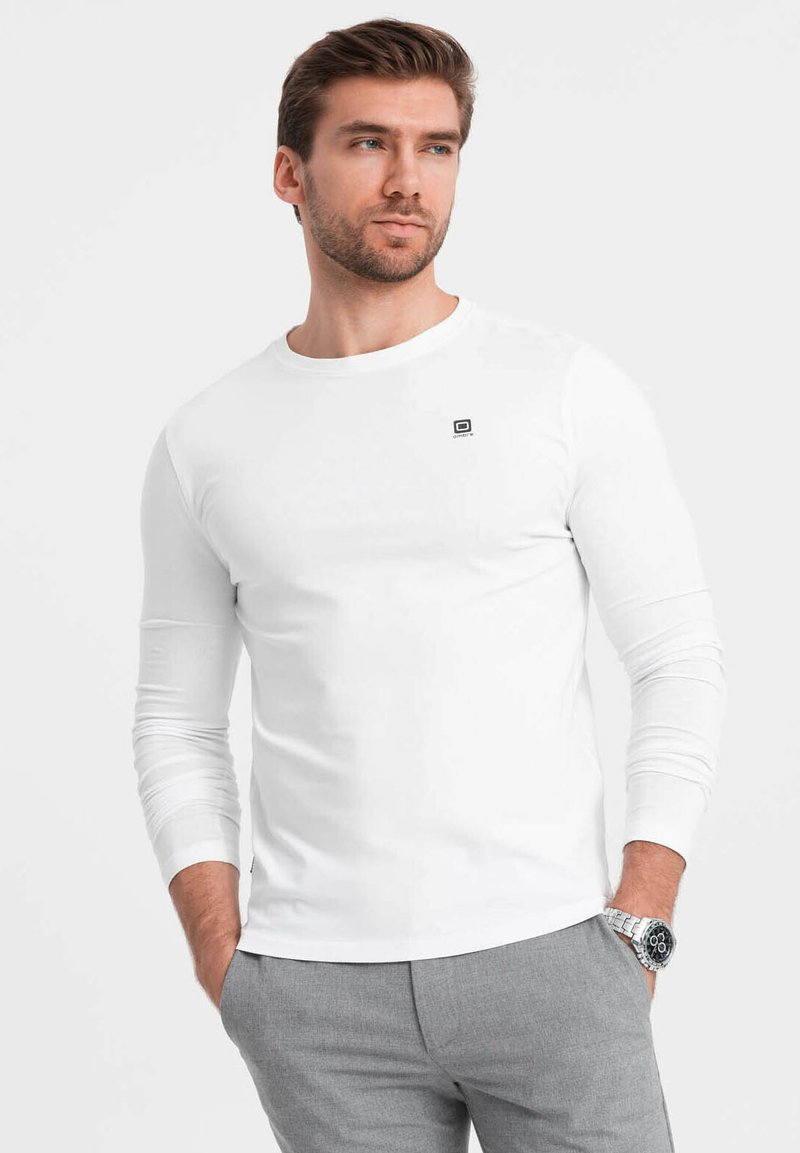 Ombre T-shirt à manches longues - white