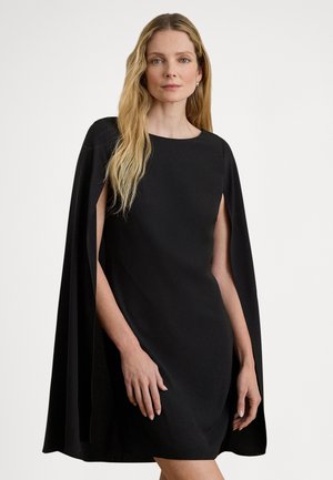 CAPE GEORGETTE COCKTAIL DRESS - Vestido de cocktail / Vestido de festa - black