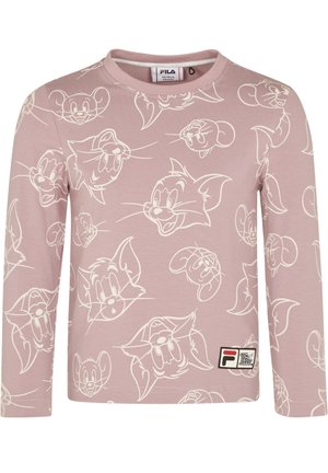 LONGSLEEVE - Bluzka z długim rękawem - mauve shadow tom jerry aop