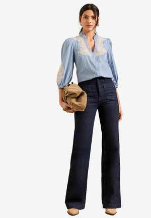 Love & Roses REGULAR FIT - PIE CRUST DETAIL 3/4 SLEEVE - Blusa - blue stripe