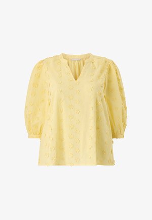 Ellos Plus collection, BLUSE MIT 3D-BLUMEN. - Blouse - yellow