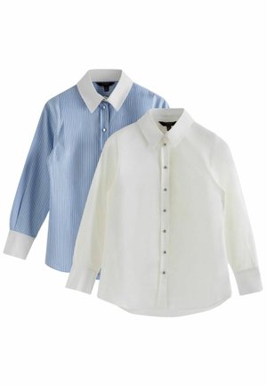 Lipsy REGULAR FIT - POPLIN SHIRT 2 PACK . - Nööpidega pluus - bluewhite