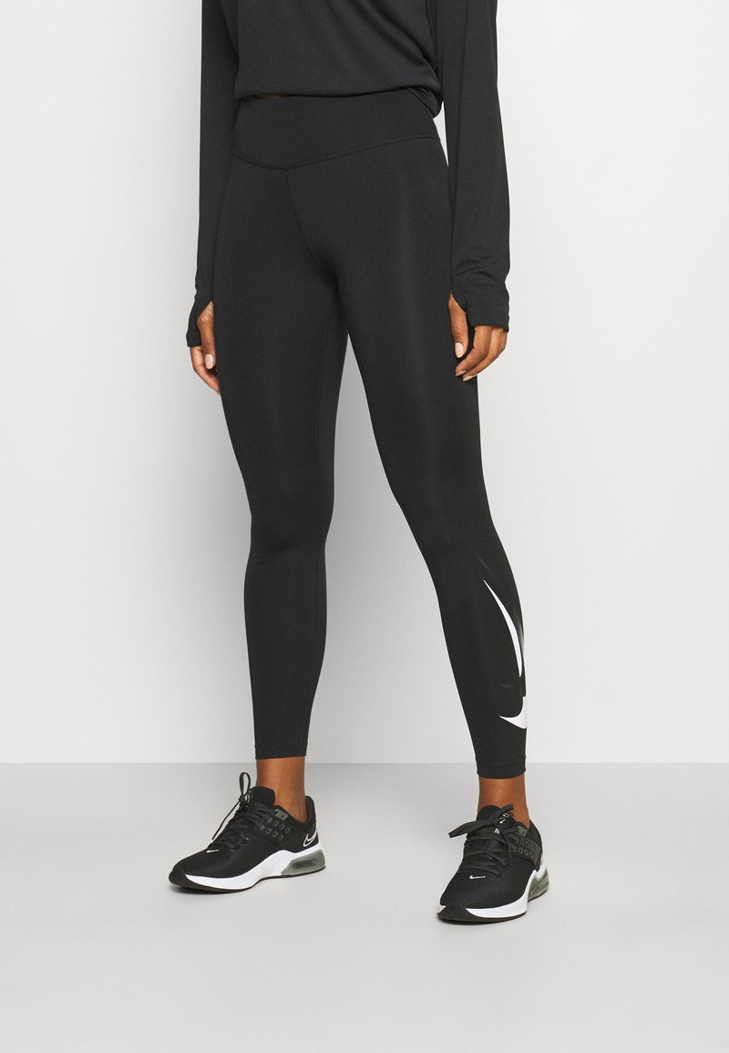 Nike Performance RUN 7/8 - Leggings - black/white