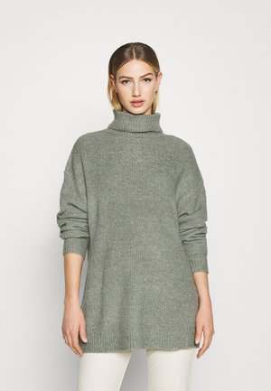 LONG LINE ROLL NECK - Jersey de punto - green