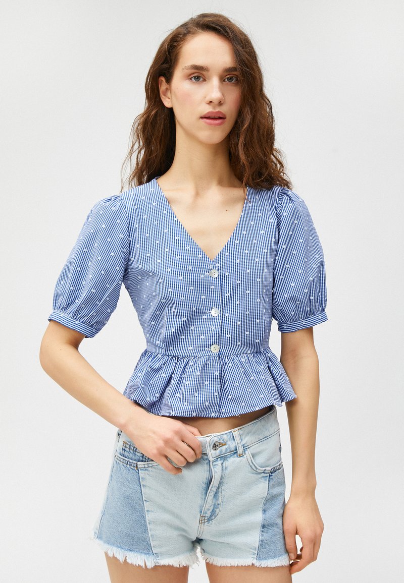Koton Maglietta Donna Crop Top In Viscose Mix Con Dettaglio Bottoni E Pizzo – Colore Ecru, Taglia XL