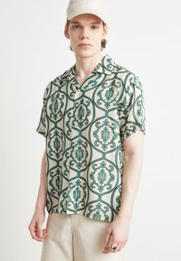 Les Deux ORNAMENT SHIRT - Srajca - ivory/vintage green