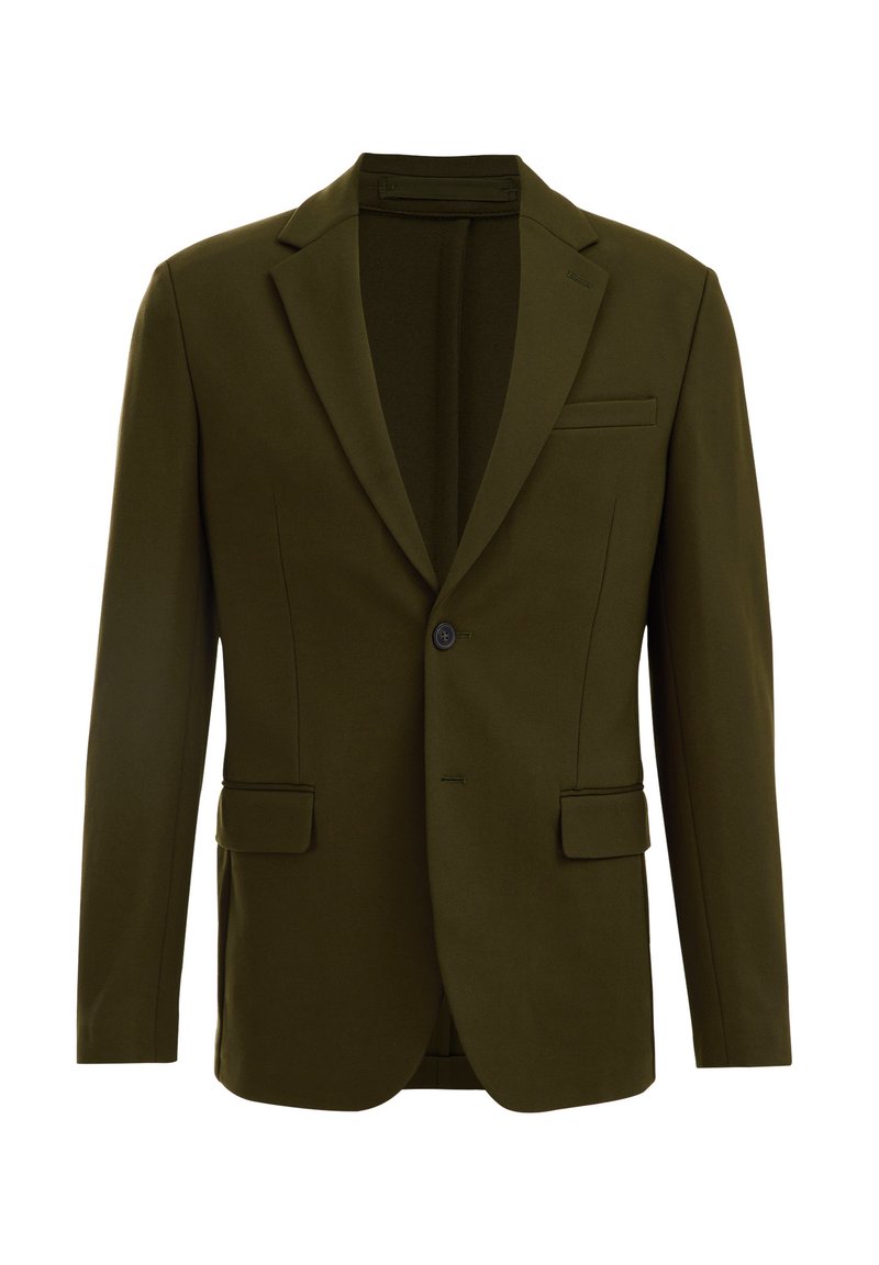 WE Fashion Blazer groen gemêleerd