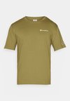 ICONS CREWNECK WITH SMALL LOGO - Nyomott mintás póló - olive