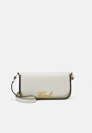 KARL LAGERFELD SIGNATURE - Torba preko tijela - off white