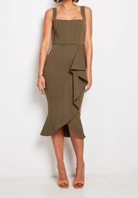 True Violet Cocktailklänning - khaki