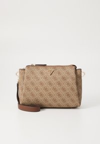 NOELLE TRI COMP CROSSBODY - Umhängetasche - latte logo/brown