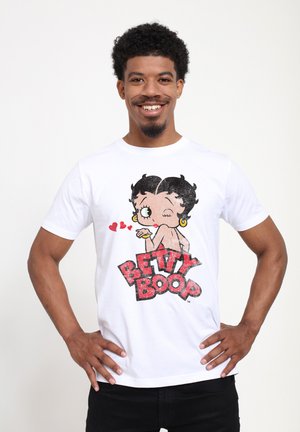 Henry Tiger BETTY BOOP FADED GRAPHIC PRINT - T-shirts print - white