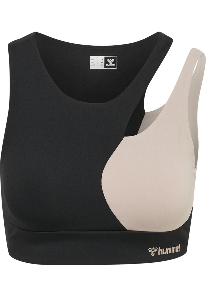 Hummel RAGIMELHUM  - Sport-BH med medium stöd - black chateau grey