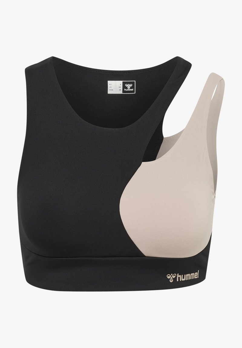 Hummel RAGIMELHUM - Sport-BH med medium stöd - black chateau grey