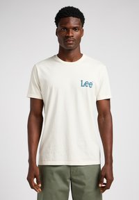 Lee - MEDIUM WOBBLY TEE - T-shirts basic - ecru Miniaturebillede 1