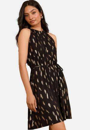 Love & Roses REGULAR FIT HALTER NECK - Rochie din jerseu - black foil print