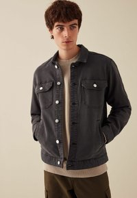 Next REGULAR FIT BUTTON UP - Teksajakk - smoke grey