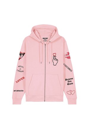 UNISEX - Felpa con zip - pink