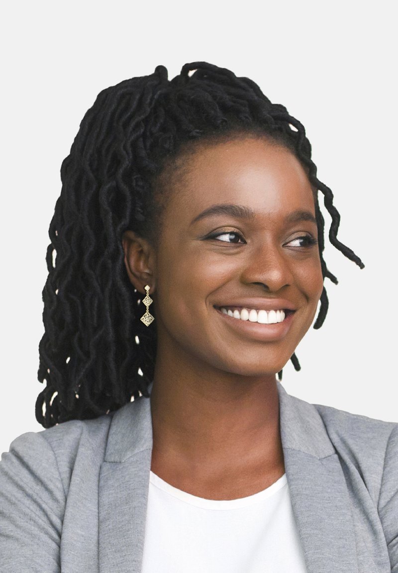 Sofia Milani ORNAMENT SQUARE - Örhänge - gold coloured