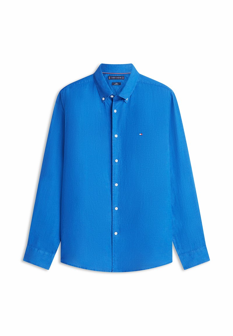 Tommy Hilfiger REGULAR FIT WASHED PURE - Camisa - blue orbit/azul royal ...