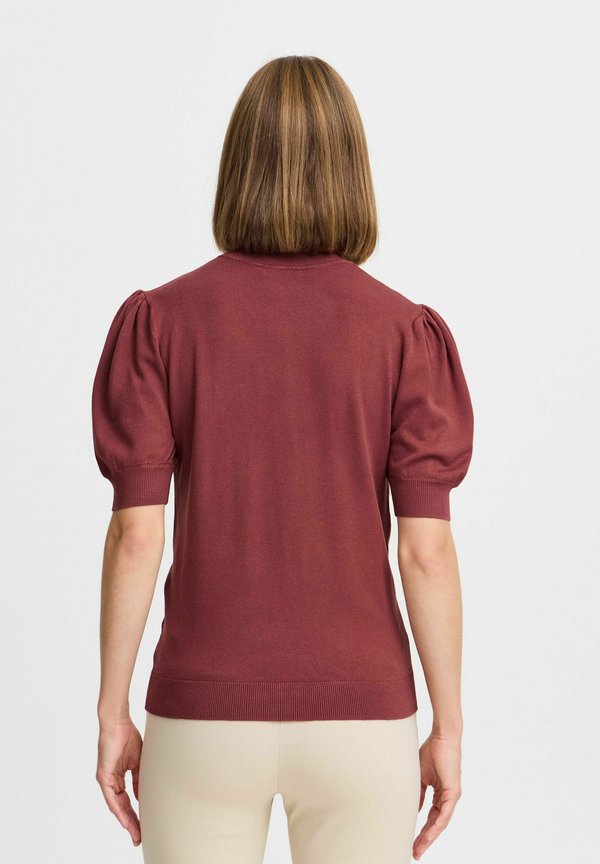 BYMMMORLA PUFF SLEEVE - Print T-shirt - hot chocolate4