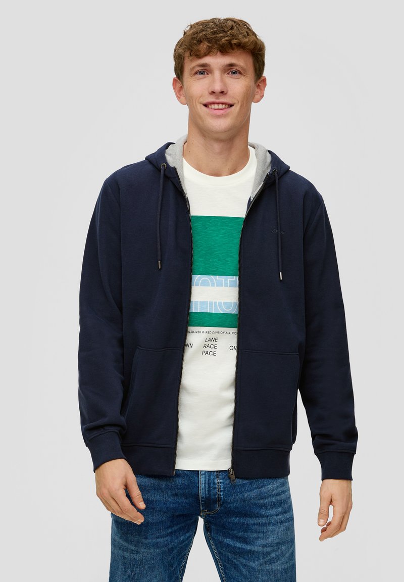 s.Oliver - Sweat zippé - navy, Agrandir