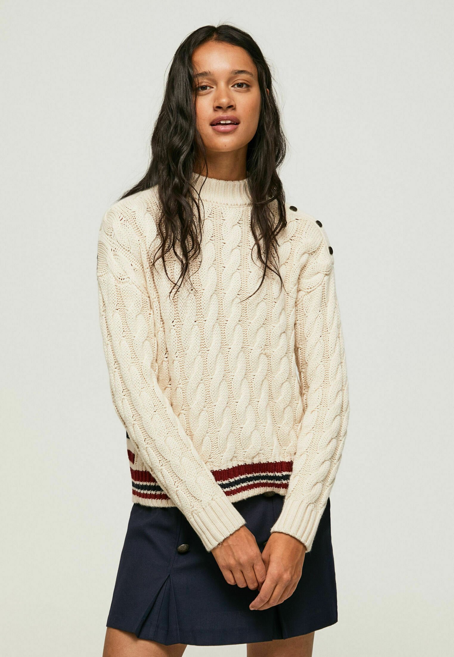 Pepe Jeans BLOSSOM Jersey punto - ivory/beige - Zalando.es