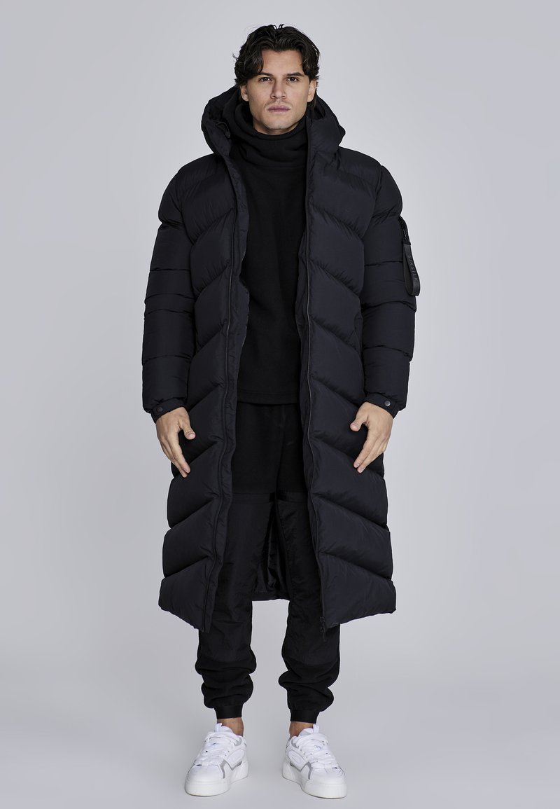 SIKSILK Zimski kaput - black