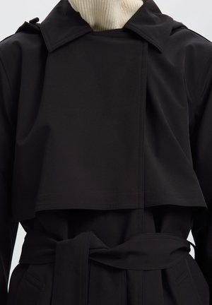 Selected, SLWNEW ALINE TECH TRENCHCOAT NOOS - Manteau classique - black