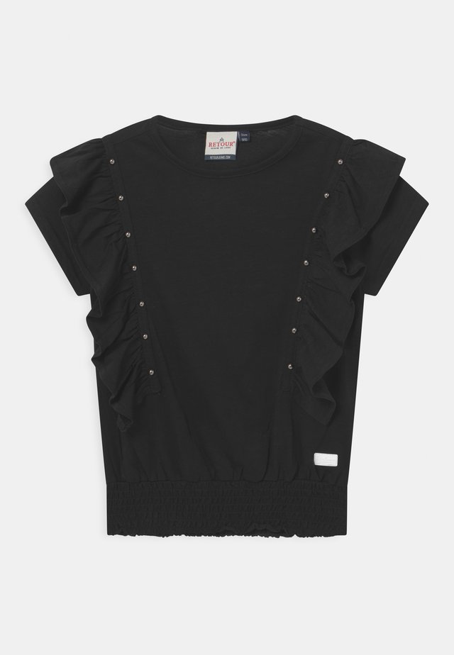 VALERIE - Print T-shirt - black
