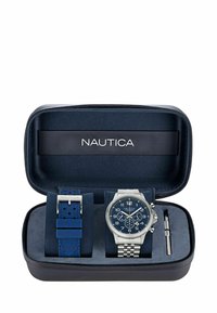 Nautica NCT BLUEOCEAN - Box set - Kronográf óra - silver coloured and blue