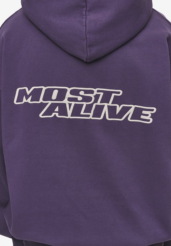 BOWIN - Hoodie - washed deep purple4