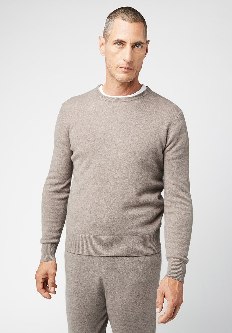 Rodier ROUND NECK - Strickpullover - beige foncé
