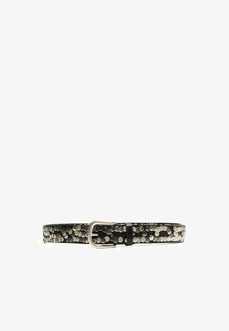 Bershka WIDE STUDDED - Öv - black
